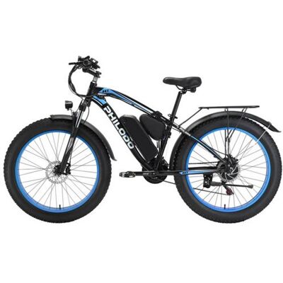 Non communiqué VTT électrique PHILODO H7 Pro Noir&Bleu - 26'' 250W Batterie amovible 48V 17.5Ah - Publicité Non communiqué VTT électrique PHILODO H7 Pro Noir&Bleu - 26'' 250W Batterie amovible 48V 17.5Ah - Publicité