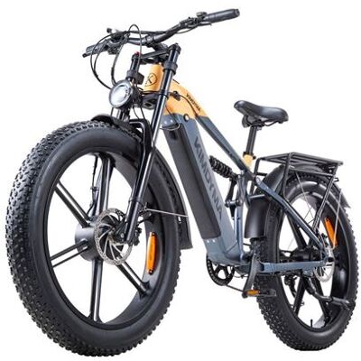 Non communiqué Vélo électrique KIMDYMA K03, 2 moteurs de 1000 W, batterie de 20 Ah, 7 vitesses, freins hydrauliques, jaune - Publicité Non communiqué Vélo électrique KIMDYMA K03, 2 moteurs de 1000 W, batterie de 20 Ah, 7 vitesses, freins hydrauliques, jaune - Publicité
