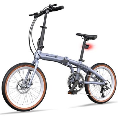 Non communiqué Vélo Pliant 20 Pouces-7 Vitesses-Cadre Aluminium Ultra Léger EVERCROSS TECH Gris - Publicité Non communiqué Vélo Pliant 20 Pouces-7 Vitesses-Cadre Aluminium Ultra Léger EVERCROSS TECH Gris - Publicité
