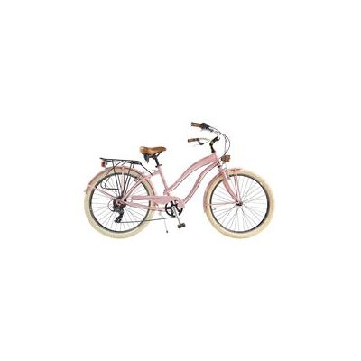 Vélo Cruiser Femme - Via Veneto By Canellini Aluminium Rose - Bicyclette Ville Retro Vintage - Publicité Vélo Cruiser Femme - Via Veneto By Canellini Aluminium Rose - Bicyclette Ville Retro Vintage - Publicité