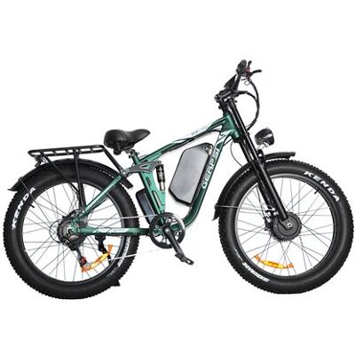 Non communiqué Vélo électrique BAOLUJIE DP-2603SJ Noir&Vert 26'' 3000W Batterie 52V 32Ah - Publicité Non communiqué Vélo électrique BAOLUJIE DP-2603SJ Noir&Vert 26'' 3000W Batterie 52V 32Ah - Publicité