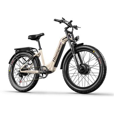 Non communiqué Vélo électrique Shengmilo S700 Marron 1000W Double moteur VTT Batterie 17,5AH - Publicité Non communiqué Vélo électrique Shengmilo S700 Marron 1000W Double moteur VTT Batterie 17,5AH - Publicité