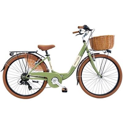 Non communiqué Vélo de ville Dolce Vita by Canellini VENERE 26 avec panier - Vert Olive - Publicité Non communiqué Vélo de ville Dolce Vita by Canellini VENERE 26 avec panier - Vert Olive - Publicité