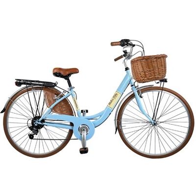 Non communiqué Vélo de ville Dolce Vita by Canellini VENERE 28 avec panier - Bleu - Publicité Non communiqué Vélo de ville Dolce Vita by Canellini VENERE 28 avec panier - Bleu - Publicité