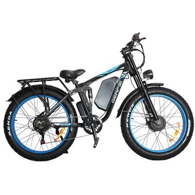 Non communiqué Vélo électrique BAOLUJIE DP-2603SJ Noir&Bleu 26'' 3000W Batterie 52V 32Ah - Publicité Non communiqué Vélo électrique BAOLUJIE DP-2603SJ Noir&Bleu 26'' 3000W Batterie 52V 32Ah - Publicité