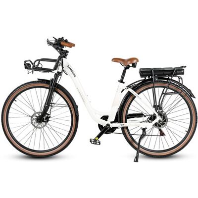 Non communiqué Vélo électrique de ville SAMEBIKE RS-A07, défault 25 km/h, blanc - Publicité Non communiqué Vélo électrique de ville SAMEBIKE RS-A07, défault 25 km/h, blanc - Publicité