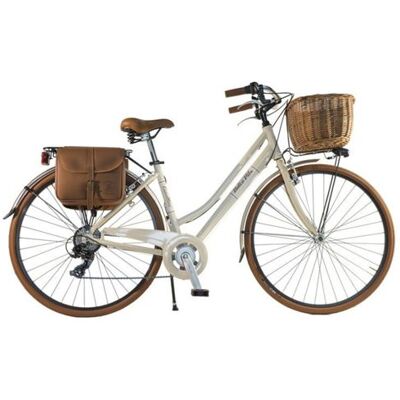 Non communiqué Dolce Vita by Canellini Vélo de Ville Retro Vintage aluminium dame Beige 50 - Publicité Non communiqué Dolce Vita by Canellini Vélo de Ville Retro Vintage aluminium dame Beige 50 - Publicité