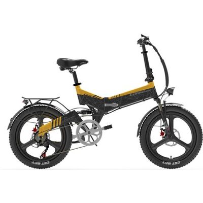 Non communiqué Vélo de ville électrique pliable Lankeleisi G650, défault 25 km/h, Jaune - Publicité Non communiqué Vélo de ville électrique pliable Lankeleisi G650, défault 25 km/h, Jaune - Publicité