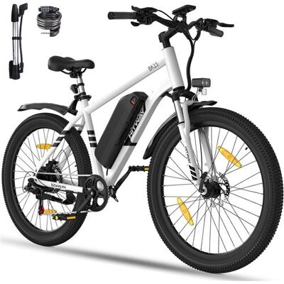 Non communiqué Vélo Électrique 27.5 Pouces - HITWAY - BK15 - Moteur 250W - Batterie 36V 13Ah - 7 Vitesses, VTT Ville EBike - Blanc - Publicité Non communiqué Vélo Électrique 27.5 Pouces - HITWAY - BK15 - Moteur 250W - Batterie 36V 13Ah - 7 Vitesses, VTT Ville EBike - Blanc - Publicité