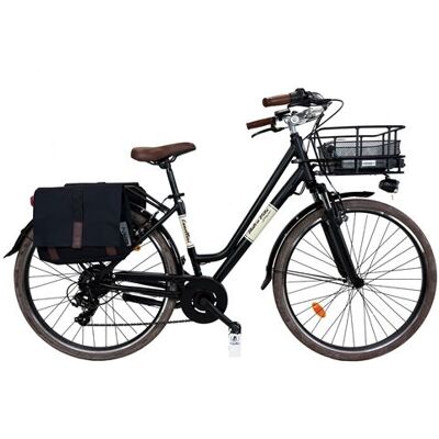 Non communiqué Vélo électrique de ville Dolce Vita by Canellini CITY 28" dame avec sacs - Noir - Publicité Non communiqué Vélo électrique de ville Dolce Vita by Canellini CITY 28" dame avec sacs - Noir - Publicité
