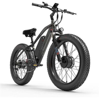 Non communiqué Vélo électrique Lankeleisi MG740Plus 26'', moteur 2*1000W, batterie 20ah - gris - Publicité Non communiqué Vélo électrique Lankeleisi MG740Plus 26'', moteur 2*1000W, batterie 20ah - gris - Publicité