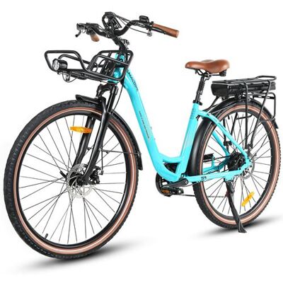 Non communiqué Vélo électrique de ville SAMEBIKE RS-A07, défault 25 km/h, cyan - Publicité Non communiqué Vélo électrique de ville SAMEBIKE RS-A07, défault 25 km/h, cyan - Publicité