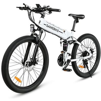 Non communiqué VTT électrique pliable SAMEBIKE LO26-II-FT, Max 35 km/h, blanc - Publicité Non communiqué VTT électrique pliable SAMEBIKE LO26-II-FT, Max 35 km/h, blanc - Publicité