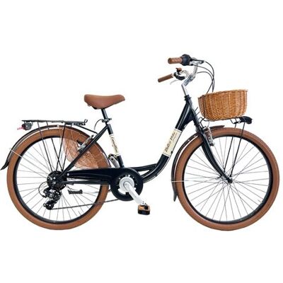 Non communiqué Vélo de ville Dolce Vita by Canellini VENERE 26 avec panier - Noir - Publicité Non communiqué Vélo de ville Dolce Vita by Canellini VENERE 26 avec panier - Noir - Publicité