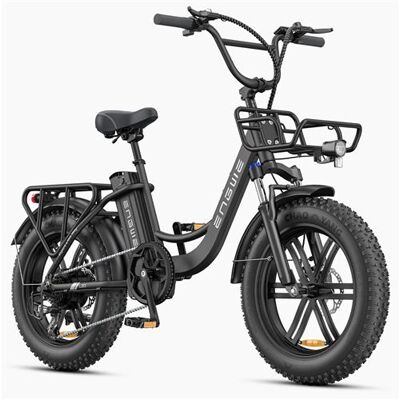 Non communiqué Vélo électrique ENGWE L20 BOOST, moteur 250W, batterie 13AH, 25KM/H MAX, sans accélérateur, 7 vitesses, pneus 20*4, Noir - Publicité Non communiqué Vélo électrique ENGWE L20 BOOST, moteur 250W, batterie 13AH, 25KM/H MAX, sans accélérateur, 7 vitesses, pneus 20*4, Noir - Publicité