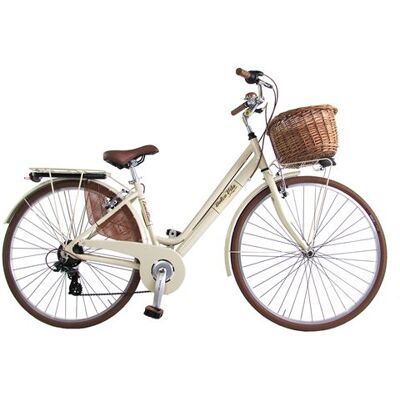 Vélo Urbain Venezia Canellini - Aluminium, 6 Vitesses, Phare, Panier - Vélo Urbain - Publicité Vélo Urbain Venezia Canellini - Aluminium, 6 Vitesses, Phare, Panier - Vélo Urbain - Publicité