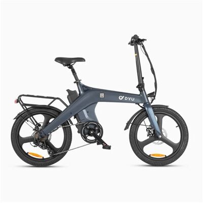 Non communiqué Vélo électrique pliable de ville DYU T1, 25 km/h, Gris - Publicité Non communiqué Vélo électrique pliable de ville DYU T1, 25 km/h, Gris - Publicité