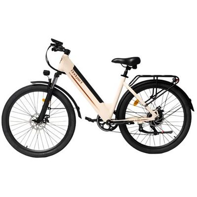 Non communiqué Vélo Électrique Ville BODYWEL A26, 250W, Batterie Amovible 36V 13.5Ah, Beige - Publicité Non communiqué Vélo Électrique Ville BODYWEL A26, 250W, Batterie Amovible 36V 13.5Ah, Beige - Publicité