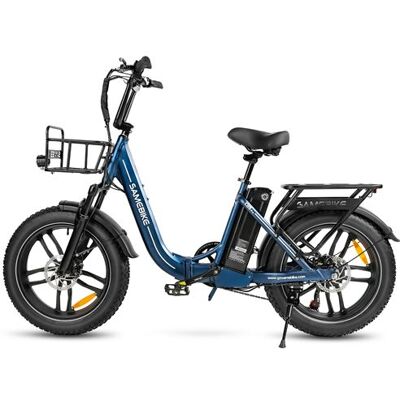 Non communiqué Vélo électrique pliable SAMEBIKE C05 Pro, gros pneu, 25 km/h, bleu foncé - Publicité Non communiqué Vélo électrique pliable SAMEBIKE C05 Pro, gros pneu, 25 km/h, bleu foncé - Publicité