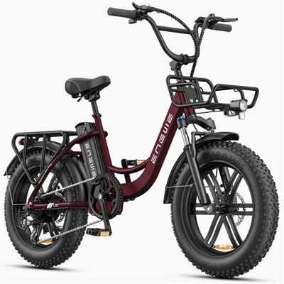 Non communiqué Vélo électrique ENGWE L20 BOOST, moteur 250W, batterie 13AH, 25KM/H MAX, sans accélérateur, 7 vitesses, pneus 20*4, Rouge - Publicité Non communiqué Vélo électrique ENGWE L20 BOOST, moteur 250W, batterie 13AH, 25KM/H MAX, sans accélérateur, 7 vitesses, pneus 20*4, Rouge - Publicité