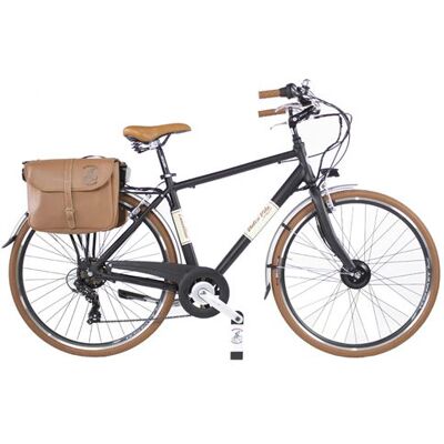 E-Bike Dolce Vita by Canellini Vélo de Ville Retro Vintage Homme noir 58 - Publicité E-Bike Dolce Vita by Canellini Vélo de Ville Retro Vintage Homme noir 58 - Publicité