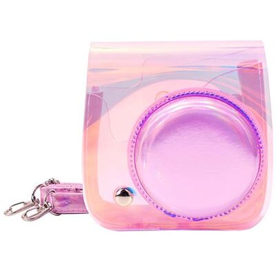 OEM Étui en cuir PU antichoc brillant pour Fujifilm Instax Mini 8 / 8+ / 9 - Rose - Publicité OEM Étui en cuir PU antichoc brillant pour Fujifilm Instax Mini 8 / 8+ / 9 - Rose - Publicité