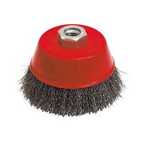 LEMAN - Brosse conique en métal - 80mm - Pour décapage dur - Publicité LEMAN - Brosse conique en métal - 80mm - Pour décapage dur - Publicité