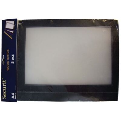 Materiel Ch Pro Housse pour menu A4, noir, set de 5 Noir - Publicité Materiel Ch Pro Housse pour menu A4, noir, set de 5 Noir - Publicité