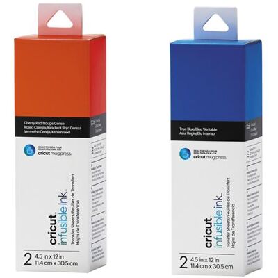 Cricut Feuilles de Transfert Rouge Bleu 4-paq - Feuilles de Transfert - Publicité Cricut Feuilles de Transfert Rouge Bleu 4-paq - Feuilles de Transfert - Publicité