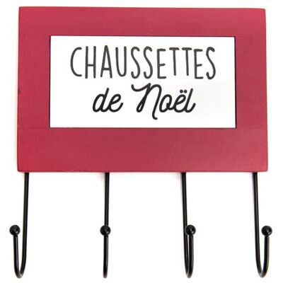 Non communiqué Patère pour chaussettes de Noël - Amadeus - Rouge - Métal Rouge - Publicité Non communiqué Patère pour chaussettes de Noël - Amadeus - Rouge - Métal Rouge - Publicité