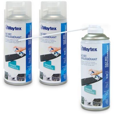 Waytex A73657C3 3-pack 400 ml Spray dépoussiérant air sec - Publicité Waytex A73657C3 3-pack 400 ml Spray dépoussiérant air sec - Publicité