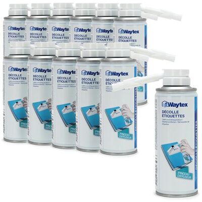 Non communiqué Lot 12 Décolle Étiquettes Waytex 200ml – Pinceau diffuseur – Élimine étiquettes adhésives et colle sans abîmer les surfaces - Publicité Non communiqué Lot 12 Décolle Étiquettes Waytex 200ml – Pinceau diffuseur – Élimine étiquettes adhésives et colle sans abîmer les surfaces - Publicité