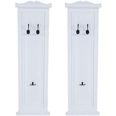 Générique Patère / portemanteau / vestiaire mural, 28x3,5x109cm, laqué en blanc Blanc - Publicité Générique Patère / portemanteau / vestiaire mural, 28x3,5x109cm, laqué en blanc Blanc - Publicité
