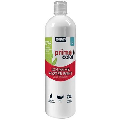 Primacolor - Blanc 1000 ml - Gouache - Paint - Publicité Primacolor - Blanc 1000 ml - Gouache - Paint - Publicité