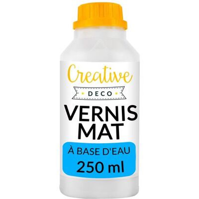 Creative Deco - 250 ml - À base d'eau - Transparent - Vernis - Publicité Creative Deco - 250 ml - À base d'eau - Transparent - Vernis - Publicité