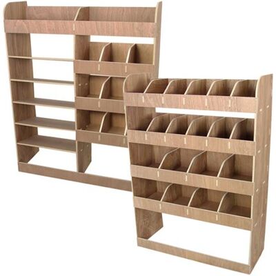 MonsterShop Étagère Rangement en Contreplaqué pour Camionnette Opel Vivaro SWB / Équerres de fixation GRATIS colouMarrón - Publicité MonsterShop Étagère Rangement en Contreplaqué pour Camionnette Opel Vivaro SWB / Équerres de fixation GRATIS colouMarrón - Publicité