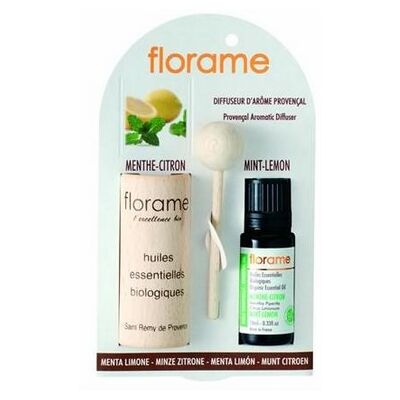 Diffuseur en Bois Florame - Menthe Citron Bio - Diffuseur - Publicité Diffuseur en Bois Florame - Menthe Citron Bio - Diffuseur - Publicité