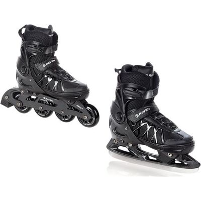 Non communiqué Roller en ligne Expert du 43 au 46 + patin a glace Adulte Enfant Mixte taille ajustable Raven - Publicité Non communiqué Roller en ligne Expert du 43 au 46 + patin a glace Adulte Enfant Mixte taille ajustable Raven - Publicité
