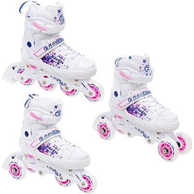 Non communiqué Roller en ligne Meia du 28 au 32 + patin a roulette + triskate Enfant Mixte Raven - Publicité Non communiqué Roller en ligne Meia du 28 au 32 + patin a roulette + triskate Enfant Mixte Raven - Publicité