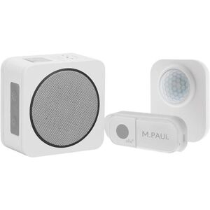 Otio - Sonnette sans fil portée 150m + détecteur de mouvement - IP44 - Publicité Otio - Sonnette sans fil portée 150m + détecteur de mouvement - IP44 - Publicité