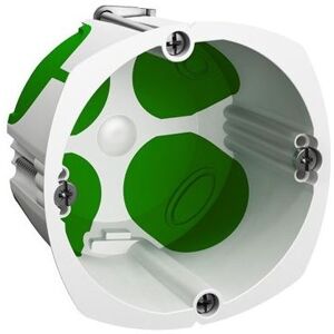 Schneider Electric Boite d'encastrement étanche Multifix Air - 1 poste - Profondeur 47mm blanc et vert - Publicité Schneider Electric Boite d'encastrement étanche Multifix Air - 1 poste - Profondeur 47mm blanc et vert - Publicité