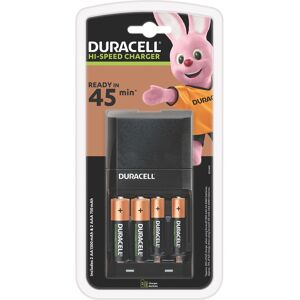 Chargeur de piles Duracell CEF27 Noir + 2 piles AA 1300 mAh et 2 piles AAA 750 mAh Noir - Publicité Chargeur de piles Duracell CEF27 Noir + 2 piles AA 1300 mAh et 2 piles AAA 750 mAh Noir - Publicité