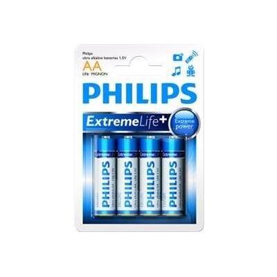 Pack de 4 piles Philips Ultra Alkaline AA LR6 - Publicité Pack de 4 piles Philips Ultra Alkaline AA LR6 - Publicité