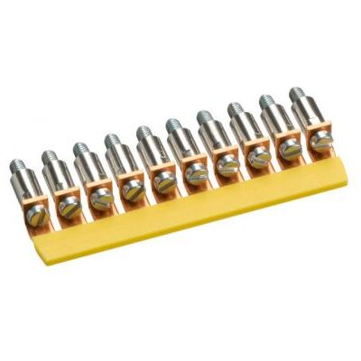 Hager Contact de pontage horizontal isolé 2.5² - 10X (KWJ02B10) - Publicité Hager Contact de pontage horizontal isolé 2.5² - 10X (KWJ02B10) - Publicité