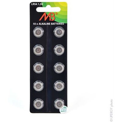 VINNIC Pile bouton alcaline L1130 - 80mAh, 1,5V, Pack de 10 - Publicité VINNIC Pile bouton alcaline L1130 - 80mAh, 1,5V, Pack de 10 - Publicité