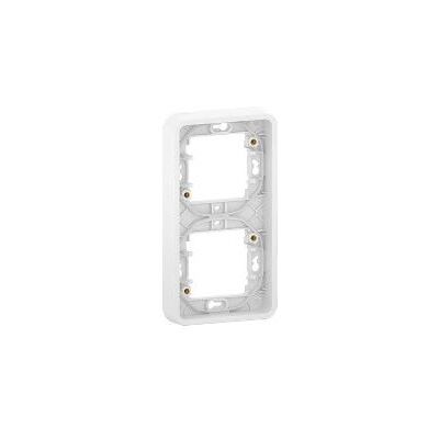Support encastré double vertical Schneider Mureva MUR39151 - Support électrique - Publicité Support encastré double vertical Schneider Mureva MUR39151 - Support électrique - Publicité