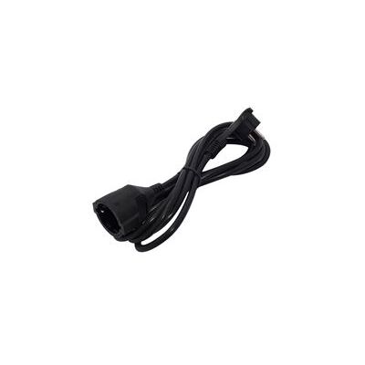 CHACON Prolongateur HO5VVF 3 x 1,5 mm²- 3 m - Avec fiche plate - Noir Neutre - Publicité CHACON Prolongateur HO5VVF 3 x 1,5 mm²- 3 m - Avec fiche plate - Noir Neutre - Publicité