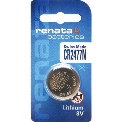 Pile bouton lithium Renata CR2477N - Haute tension, longue durée - Publicité Pile bouton lithium Renata CR2477N - Haute tension, longue durée - Publicité