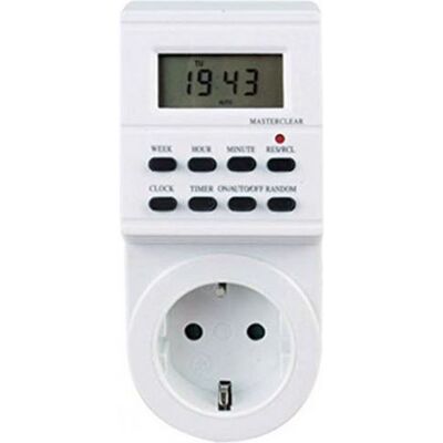 Silver Electronics 49401 Minuterie Numérique Blanche - Minuterie Électrique - Publicité Silver Electronics 49401 Minuterie Numérique Blanche - Minuterie Électrique - Publicité