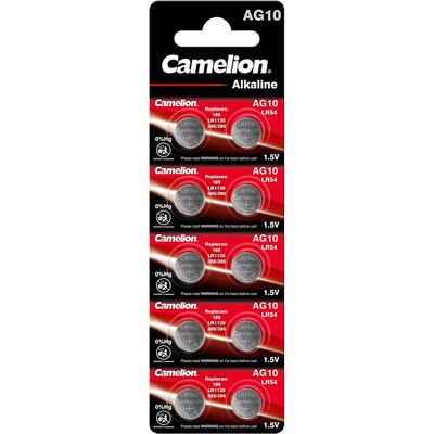 Alpexe Camelion AG 10/LR54/LR1131/389 Blister de 40 Piles - Publicité Alpexe Camelion AG 10/LR54/LR1131/389 Blister de 40 Piles - Publicité